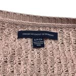 American Eagle  Outfitters Dusty Pink V-Neck Long Sleeve Sweater Size S Photo 2