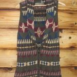 Double D Ranch Southwestern Sweater Knit Vest Green Photo 0