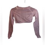 Gymshark Dusty Pink Seamless Glow Cropped Active Top Photo 1