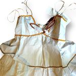 English Factory Colorblock Wave Trim 3 Tiered Dress White Ruffle NWT Size Small Photo 10