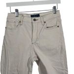 Lucky Brand  Bridgette Skinny White Raw Hem Jeans High Rise Stretch Womens 2/26 Photo 1