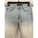 Hudson  Jeans Drew Mid-Rise Flare Leg Crop Bleach Dip Blue Jeans Womens Size 25 Photo 1