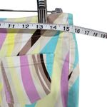 Escada Sport Capri Pants M Multicolor Rainbow Retro Waves Maximalist Eclectic White Size M Photo 6