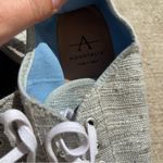 Aquatalia  Women's Flyn Sneakers Canvas Platform Espadrille Lace Blue 8 Photo 7