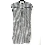 CKS Women's Giraffe Print Cap Sleeve Elastic Waist Mini Dress Blue Black Small Photo 3