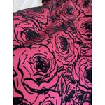 Gabby Skye  Dress Size 4 Dark Pink With Velvet Floral Pattern Whimsy Goth Photo 8