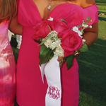 Revolve pink off shoulder dress Photo 0