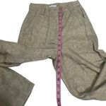 Topshop NWOT Beige Tan Subtle Floral Print Pants Straight Leg Carpenter Jean New Photo 8