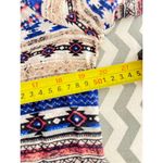 Style & Co. Beige & Blue Aztec‐Print Tassel‑Tie Tunic – Size L Photo 2