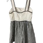Cider  Women's Size Large Eyelet Embroidered Mini Dress White Black Zip Up NWT Photo 2