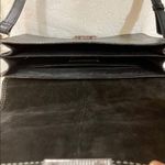 ZARA black crossbody bag, snake embossed leather topstitched cutout detail purse Photo 6