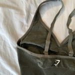 Gymshark Vital Seamless V Neck Sports Bra in Base Green Marl Sz Small ($38) Photo 6