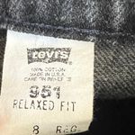 Levi's Vintage 70s Levi’s 951 Womens 8 Orange Tab Black Denim Cutoff Shorts Made in USA Photo 3