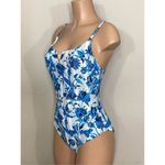 Red Carter New.  floral swimsuit. Large. Retails $168 Photo 4