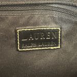 Ralph Lauren LAUREN Black Canvas Tote Bag Leather Trim Shoulder Handbag Vintage Photo 1