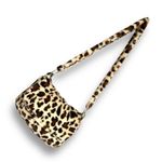 Gilda Paris Leopard Print Faux Fur Shoulder Bag Crossbody Plush Soft Zip NWT Brown Photo 2