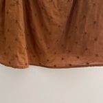 Old Navy Carmel Eyelet Peasant Top Ruffle Baby Doll Small Cottagecore Prairie SS Photo 10