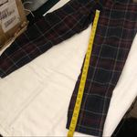 Tommy Hilfiger Y2K Emo Grunge Gothic Black red plaid flannel pants trousers mid rise skinny-Size 8/M Photo 7