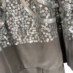 BCBGMAXAZRIA Silver Sleeveless Silk Adjustable Tank Top Blouse Women Sz S Photo 9