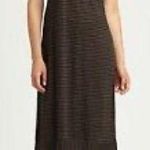 Eileen Fisher Lightweight Linen Midi Striped Sleeveless Tank Dress W1337 Sz S Photo 0