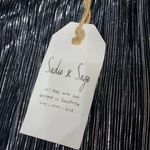 Sadie and Sage  Navy Blue Shiny Shorts Photo 2