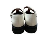 Reformation Abalonia Patent Leather Mary Jane Loafers Retro Preppy Cream Size 6 Photo 5