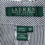 Ralph Lauren Lauren Pin Stripe Stretch Long Tab Trouser Pants Blue White 10P Photo 7
