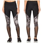 Onzie Black Floral Sheer Leggings Photo 1