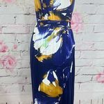 Anthropologie Weston  sleeveless purple floral tulip hem maxi dress Photo 2