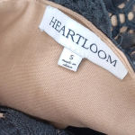 Heartloom  Anthropologie Black sheer and lace fit& flare dress Photo 8