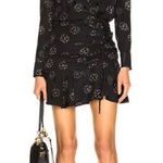 Veronica Beard Anders Dress Black Silk Stretch Floral Long Sleeve Size 4 Photo 0