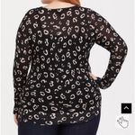 Torrid Leopard Cheetah Print Lightweight Long Sleeve Pullover Tunic Sweater 2X Photo 1