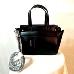 Forever 21 Faux Leather Crossbody Purse - Black Photo 0