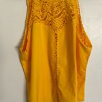 Tank Top Yellow Embellished Cut Out Tank Top Size M Photo 0