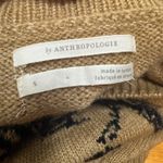 Anthropologie  Oh Deer Reindeer Sweater Intarsia Holiday Tan Small Photo 3