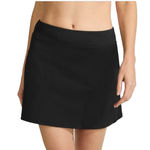 Lands' End  tummy control quick dry swim skirt bottoms black plus SIZE 18 W nylon Photo 1