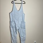 Free People | Women’s Light Wash High Roller Denim Jumpsuit Size Large Photo 1