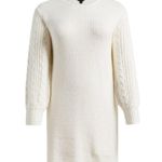 Torrid Mini Sweater Knit Blouson Sleeve Sweater Dress Cream size 2x Photo 11