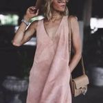 Free People Retro Love Suede Leather Dress Photo 0