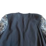 Violet Kay Silk Blend Kimono Blouse Sweater Top Jacket Size Small Women's Black Photo 6