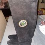 Women's Vintage Escada Black Suede Boots Size 36 Photo 0
