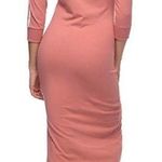 Adidas  Rose Pink Athletic Midi Dress Three Stripes M Photo 1