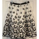 Talbots RSVP by  NWT Skirt Sz 8 Organza Butterfly Embroidered Flare Scalloped Photo 1