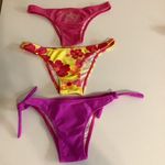 Recco Size Large Brazilian Colorful Bikini Bottoms. New Pink Photo 0