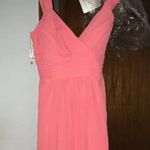 D’Zage Pink Coral Bridesmaid Dress Photo 0