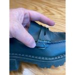 Free People Lyra Lug Sole Loafer Women's 7.5 Black Leather Slip On Round Toe S9 Photo 8