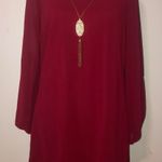 As You Wish Red Long Sleeve Dress Photo 0