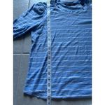 Veronica Beard  Mason Baseball Tee‎ Womens Large Blue White Stripe Preppy Luxury Photo 8