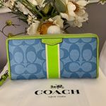 Coach  Blue and Green Women's Wallet Photo 0