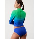 Athleta New L North Point Crop Rashguard Monroe Ombre Cool Large Photo 1